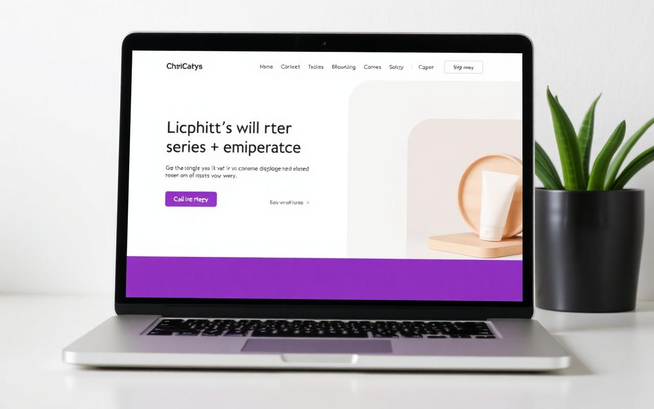 Konverzní landing page s jasnou výzvou k akci